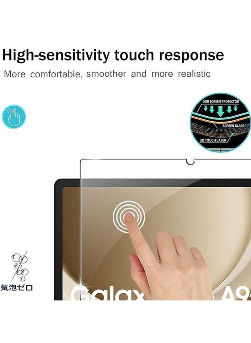 واقي شاشة لجهاز سامسونج جالاكسي تاب A9 بلس/A11 بلس (11 بوصة) عالي الوضوح، مقاوم للخدش، خالٍ من الفقاعات، مصنوع من زجاج مقوى بدرجة صلابة 9H - Image 4